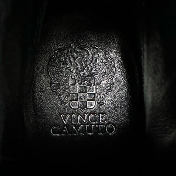 Vince Camuto Black Suede Leather Booties with Zipper Details - Size 10M - Boots - Picture 2 of 9